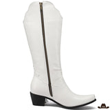 Bottes Country Blanches Franges
