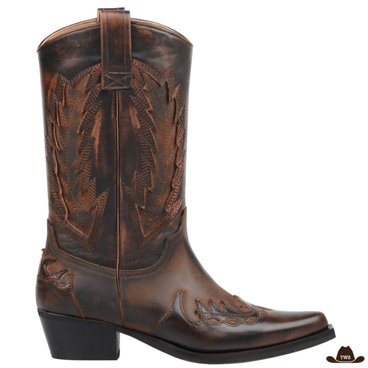 bottes de country cuir