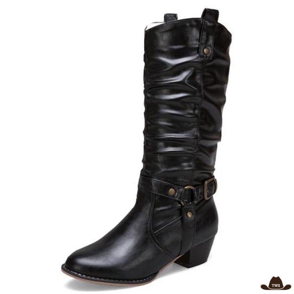 Bottes Country Femme Noires