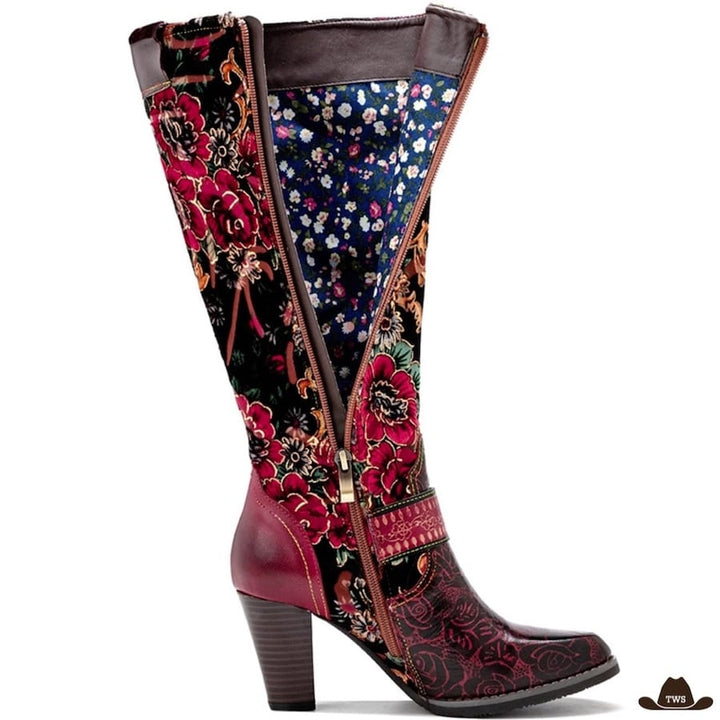 Bottes Cow-boy Rouges et Noires