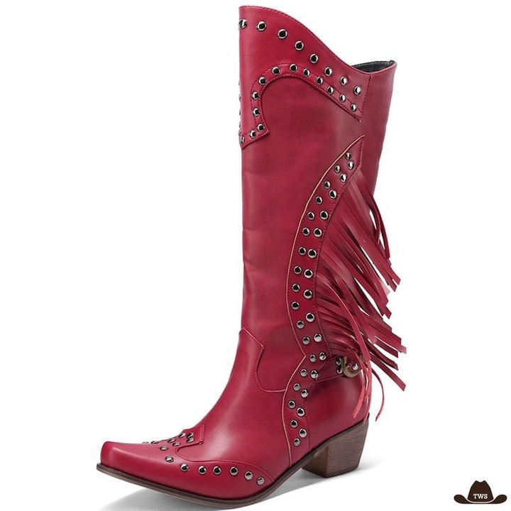 Bottes Cowboy Rouges