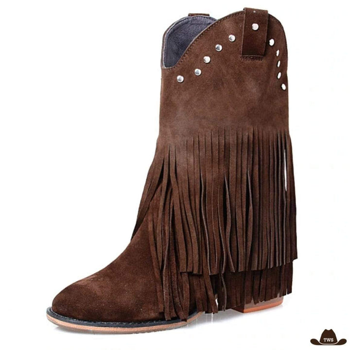 Bottes Cowboy Daim Femme