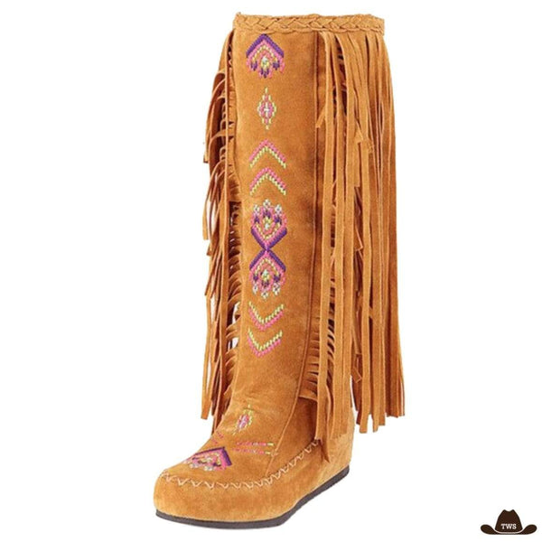 Bottes Cowboy Franges Femme