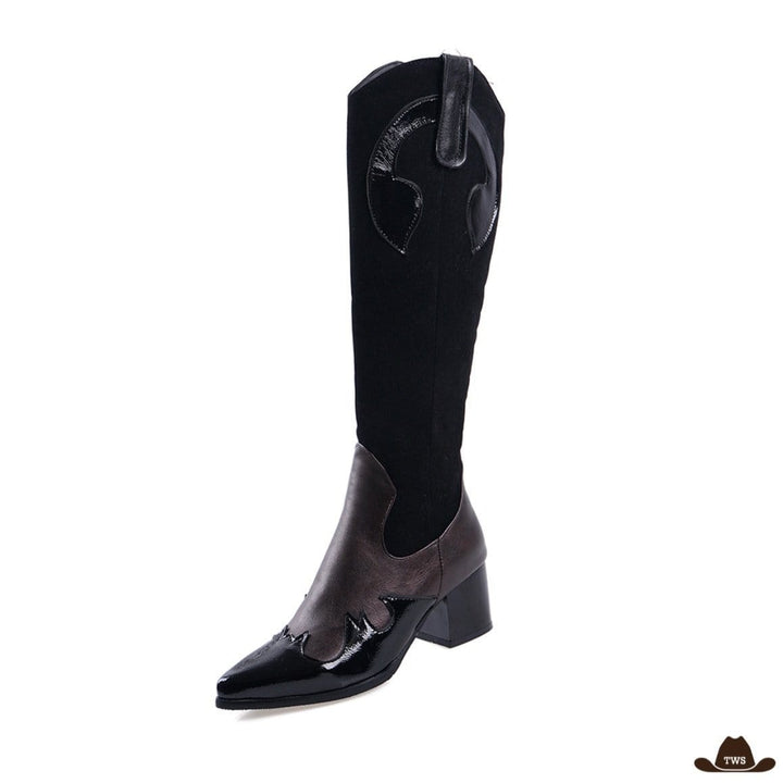 Bottes Cowboy Noires Femme