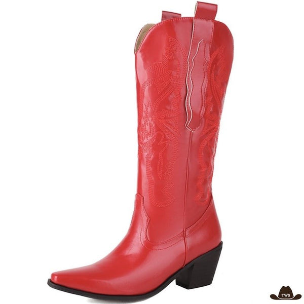 Bottes de Country Femme Rouges