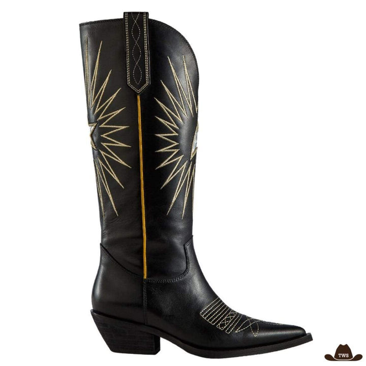 Bottes de Cowboy Pour Femme Noires