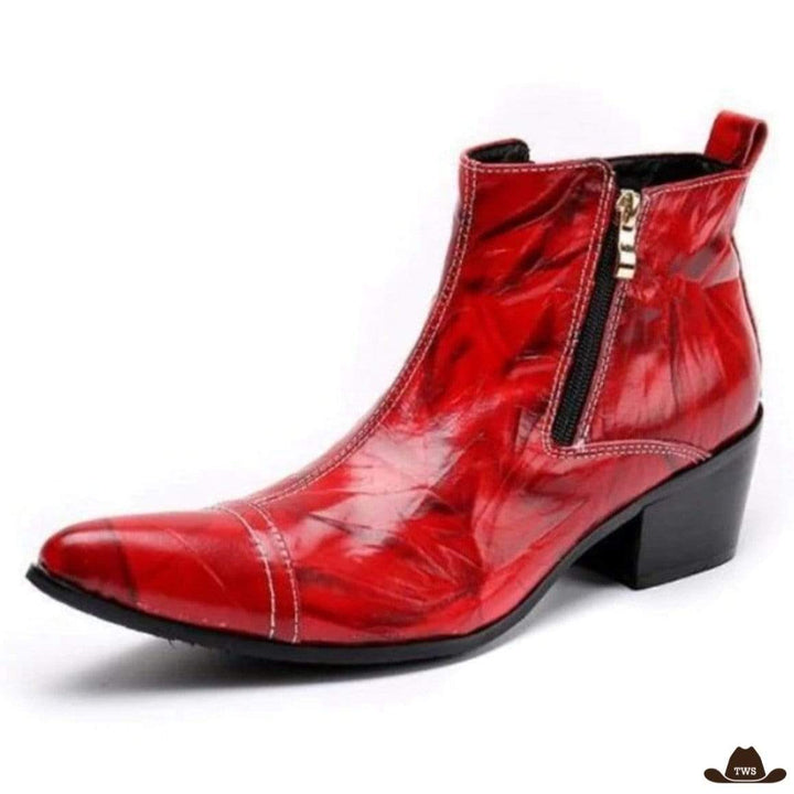 Bottes Western Rouges