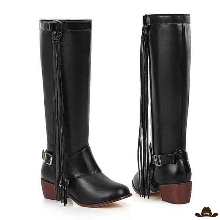 Bottes Équitation Cuir Western Pour Femme