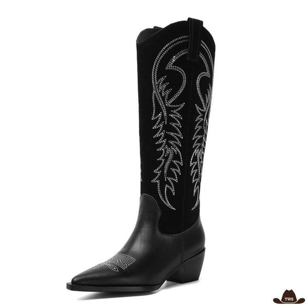 Bottes Equitation Western Femme Noires