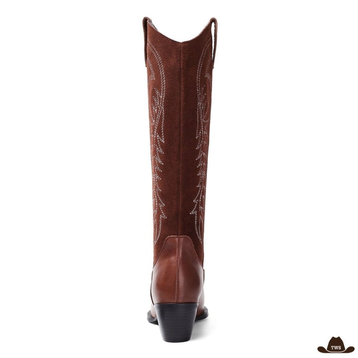 Bottes Equitation Western Femme Marron