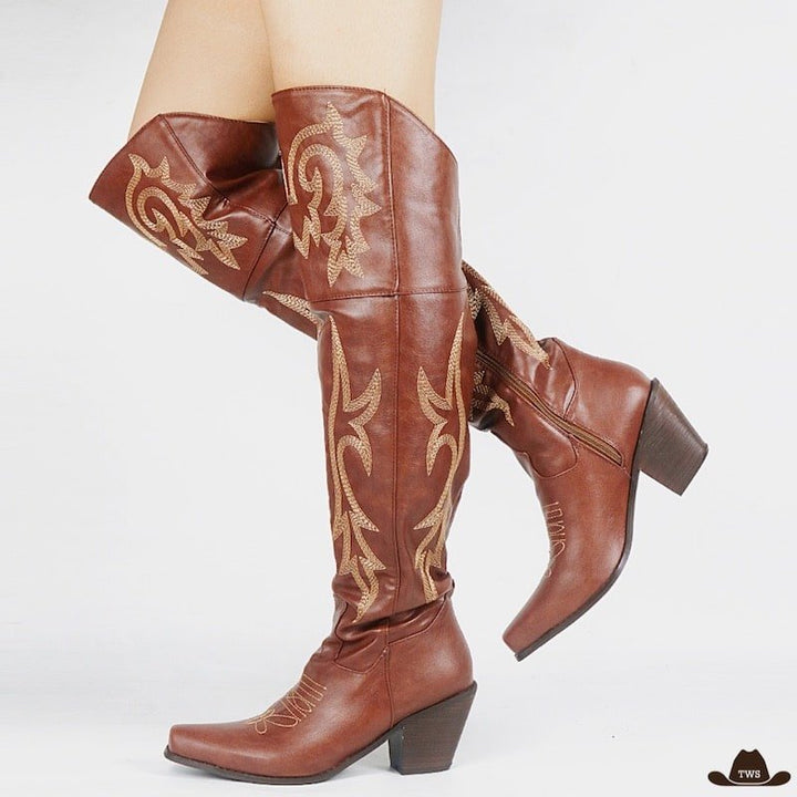 Bottes Femme Hautes Western