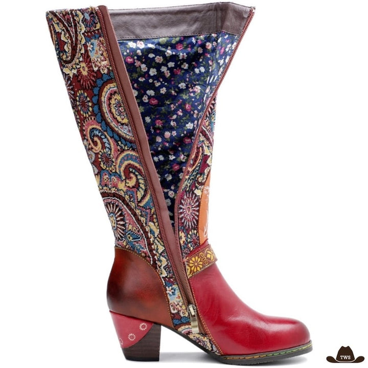 Bottes Femmes Style Cow-boy