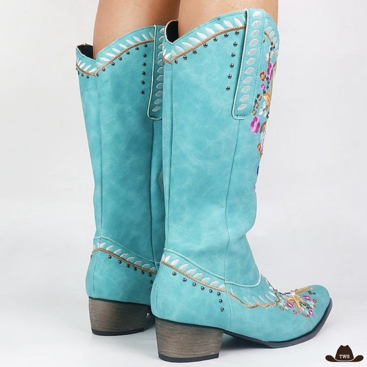 Bottes de Western Bleues