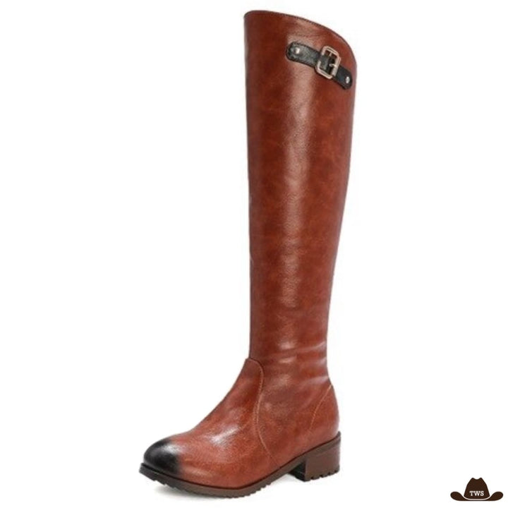 Bottes Western Cheval Marron