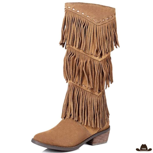 Bottes Western Daim Femme