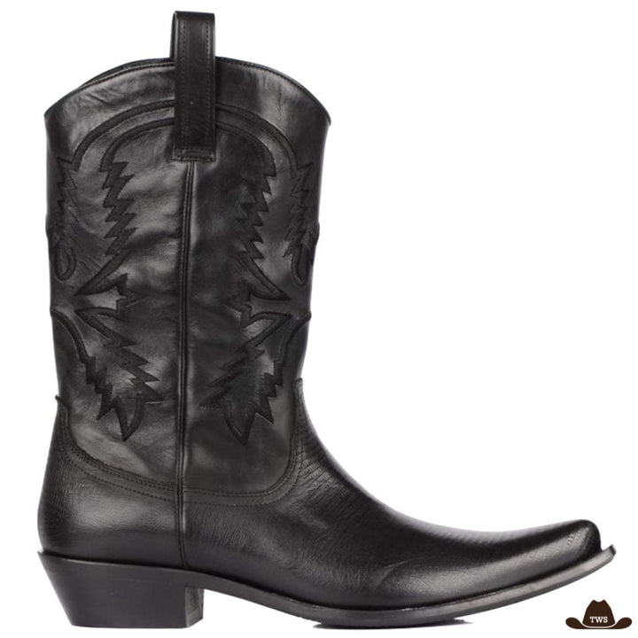 bottes de western hommes noires