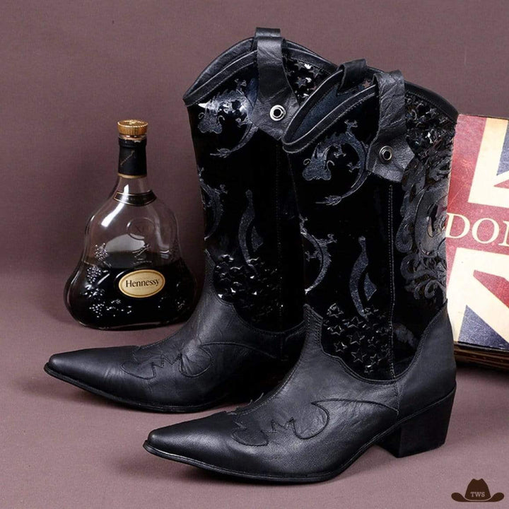 Bottes Western Noir