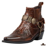 Bottines Cowboy Cognac Femme