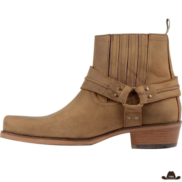 Bottines Cowboy Cuir Homme