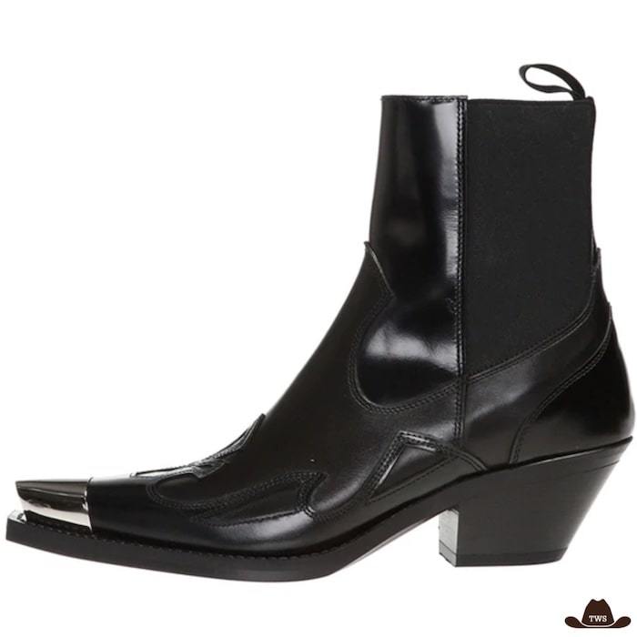 Bottines Cowboy Femme Noires