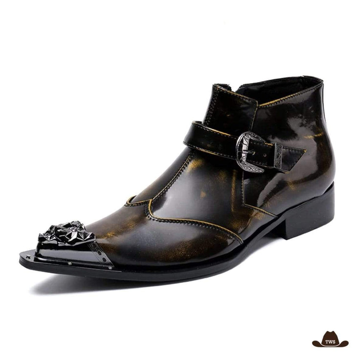 Bottines Cowboy Marron