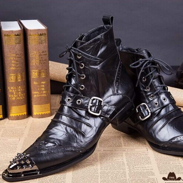 Bottines Cowboy Noires