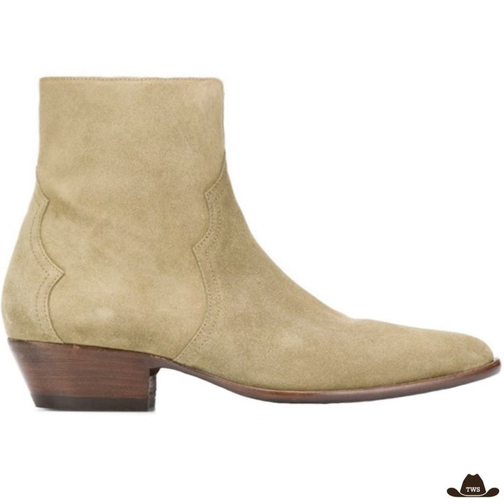 Bottines Cow-boys Homme Cuir