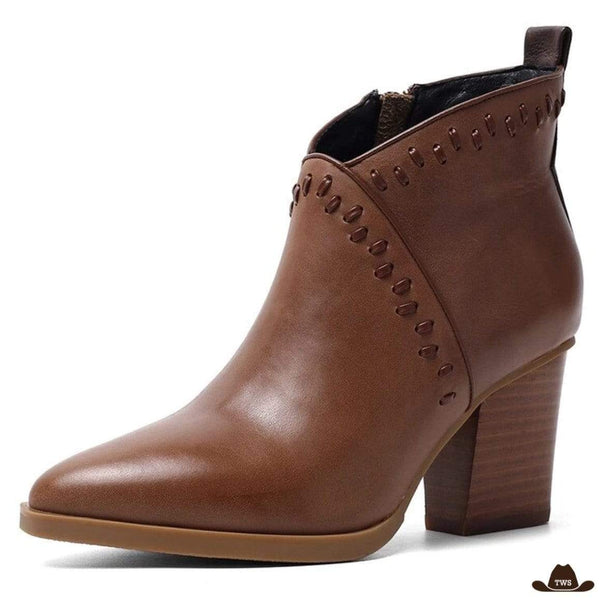 Bottines Cuir Femme Cowboy