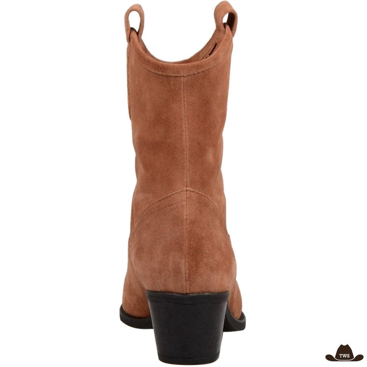 Bottines Daim Glamour Cow-boy