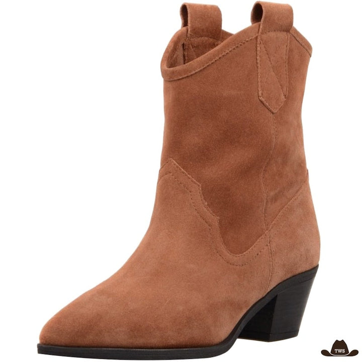 Bottines Daim Glamour Cowboy