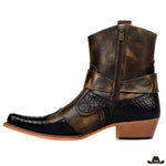 boots cowboy cuir