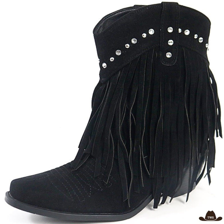 Bottines de Western Femme Noires