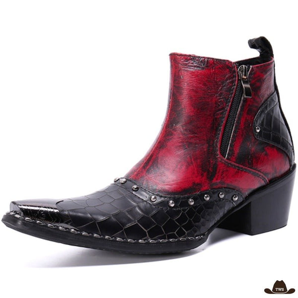 Bottines Hommes Boots Style Cowboy