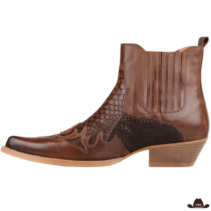 Bottines Country Danse Marron