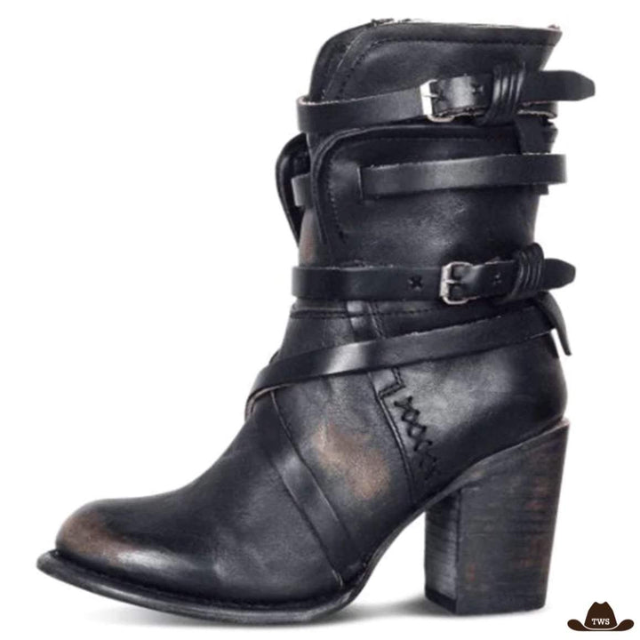 Bottines Cowboy Simili Cuir