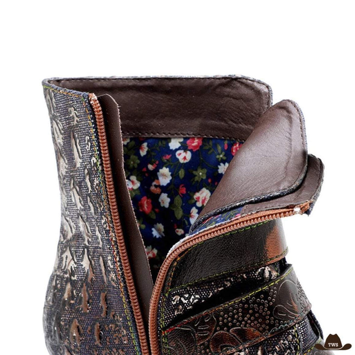 Bottines de Style Cowboy