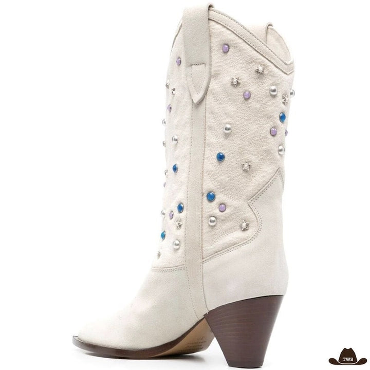 Bottines de Style Western Pour Femme