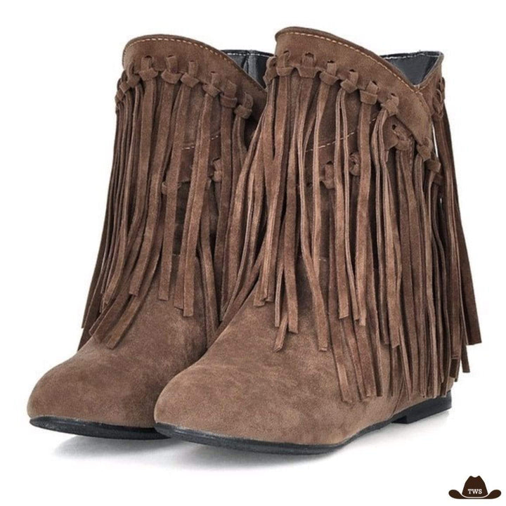 Bottines Western Franges