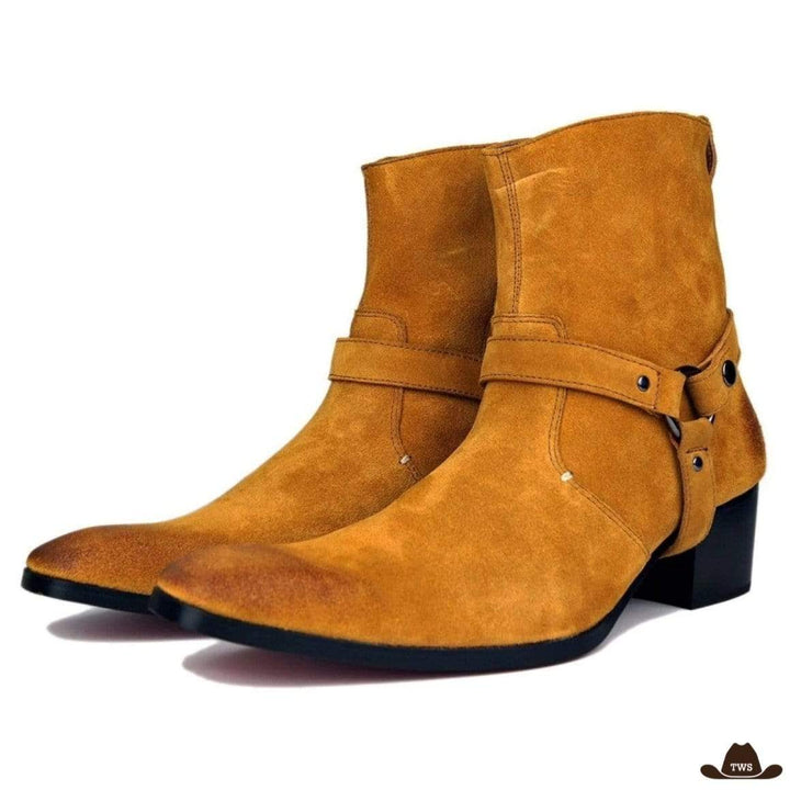 Bottines Western Camel