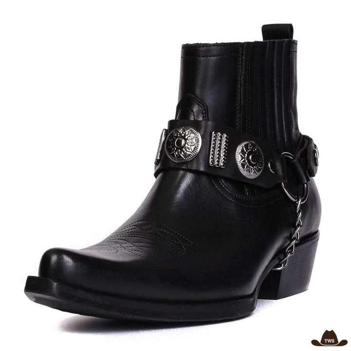 Bottines Western Cuir Homme