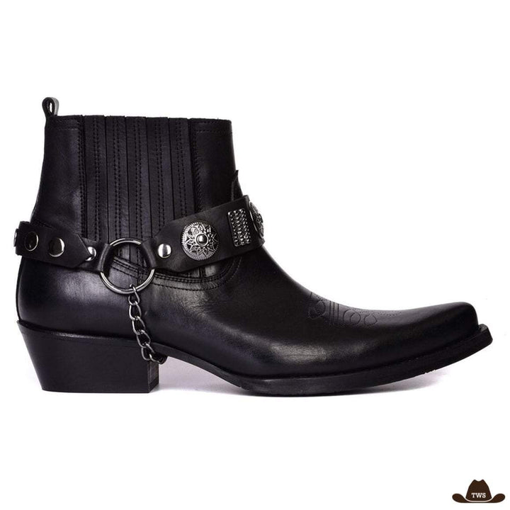 Bottines Western en Cuir Homme