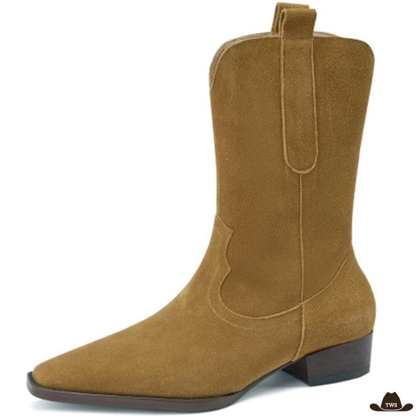 Bottines Western en Daim