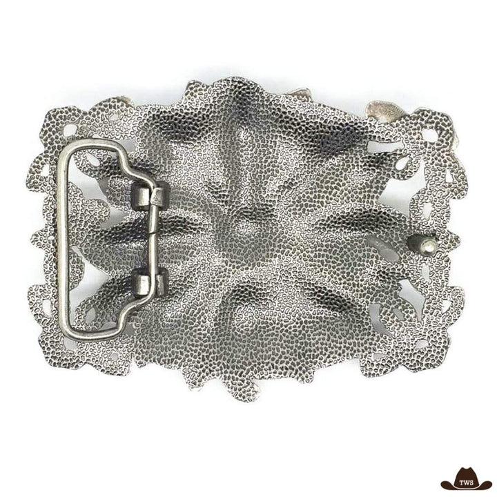 Boucle de Ceinture Cowboy Florale