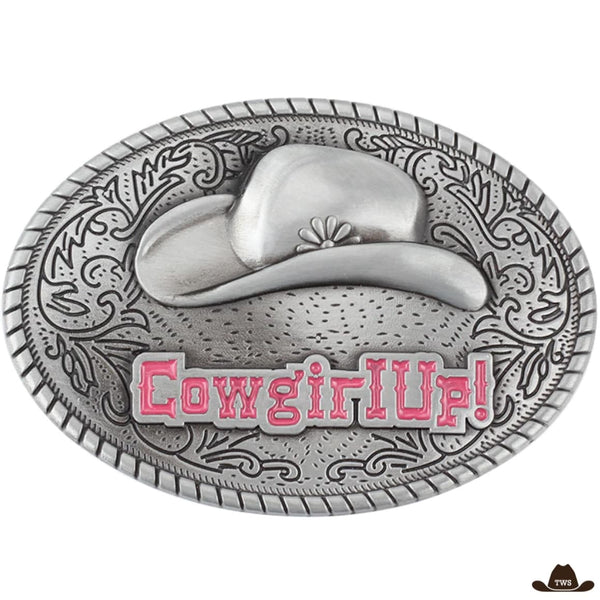 Boucle de Ceinture Western Cowgirl Up