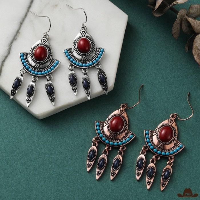 boucles d'oreilles authentiques