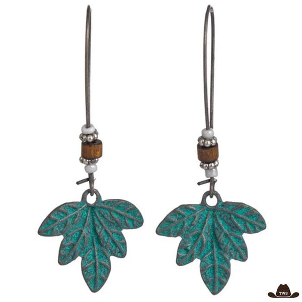 Boucles D'Oreilles Forme Feuille