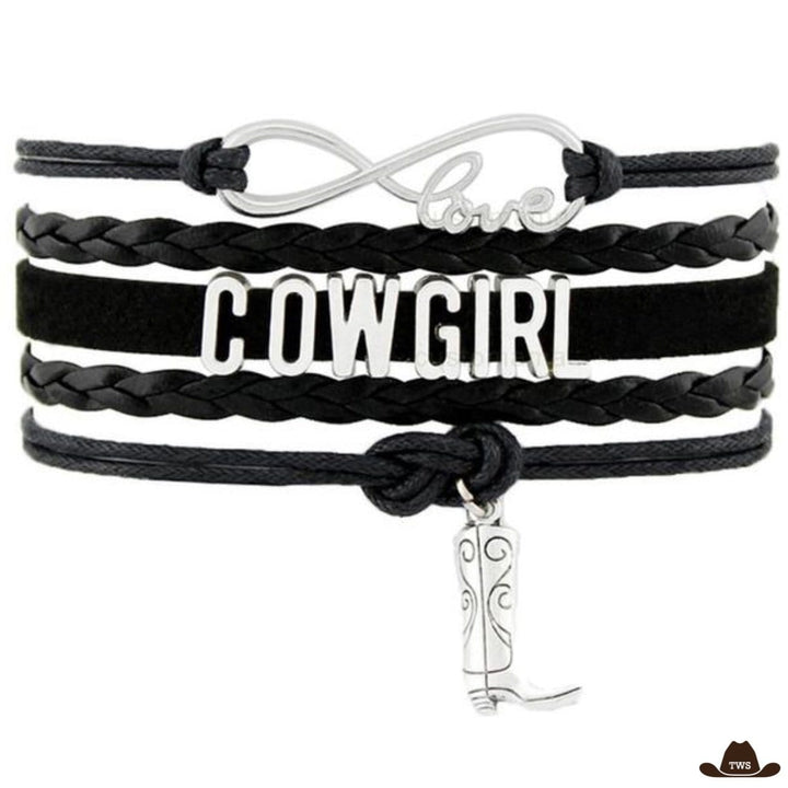 Bracelet Femme Western - noir