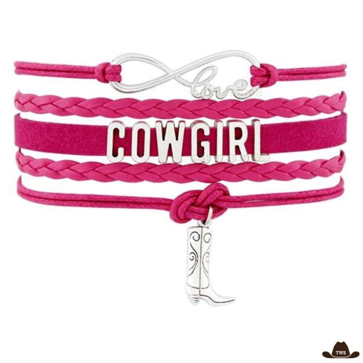 Bracelet Femme Western - fuchsia 