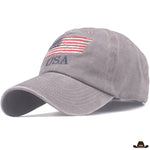 casquette americaine western grise