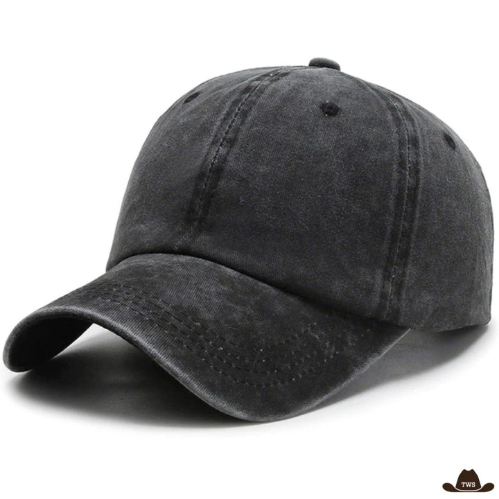 casquette jean vintage noire